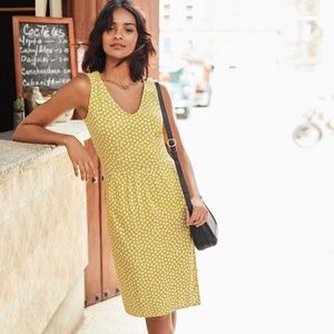 BODEN 🌼 Melinda Yellow Floral V-neck Sleeveless Sheath Dress 🌼 size 16R NWOT